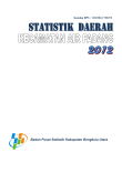 Statistik Daerah Kecamatan Air Padang 2012