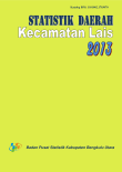 Statistik Daerah Kecamatan Lais 2013