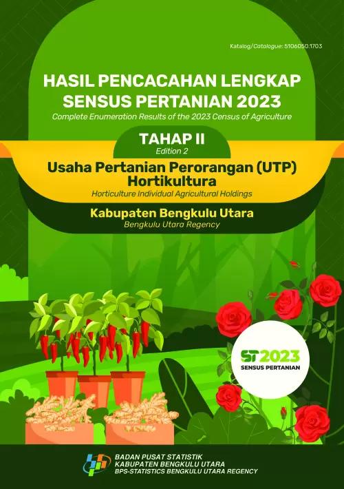 Complete Enumeration Results of the 2023 Census of Agriculture - Edition 2 Horticulture Individual Agricultural Holdings Bengkulu Utara Regency